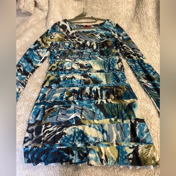 Isle Apparel Tiered Ruffle Cha Cha Dress - Picture 2 of 3